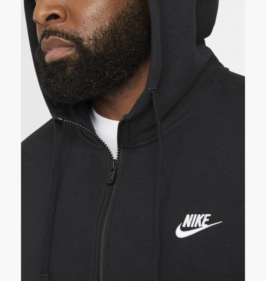 Толстовка Nike M NSW CLUB HOODIE FZ BB Black BV2645-010 фото 12 — интернет-магазин Tapok