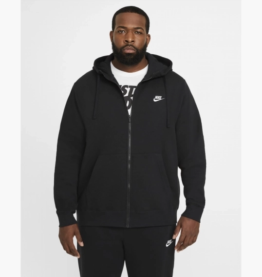 Толстовка Nike M NSW CLUB HOODIE FZ BB Black BV2645-010 фото 18 — интернет-магазин Tapok