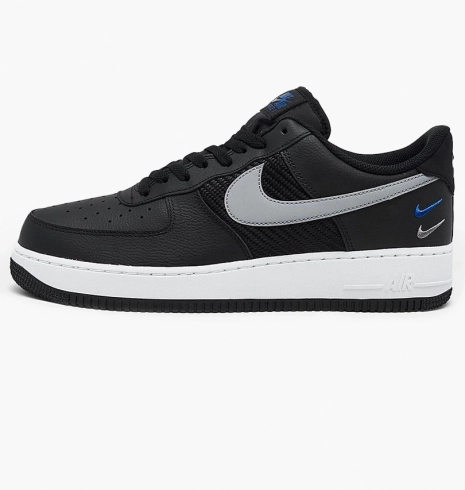 Nike Air Force 1 Low Se Mini Swoosh Casual Shoes Black Fd0666 001 Tapok