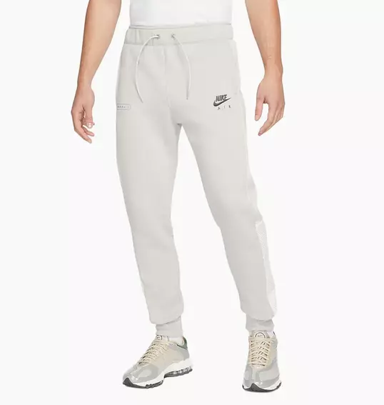 Брюки Nike Air Brushed Back Fleece Joggers White Dm5209-012 фото 1 — интернет-магазин Tapok