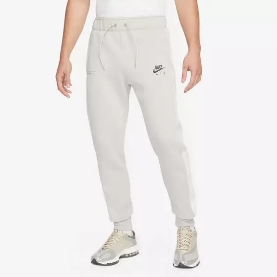 Брюки Nike Air Brushed Back Fleece Joggers White Dm5209-012 фото 2 — интернет-магазин Tapok
