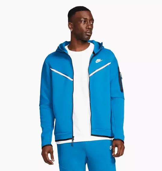 Толстовка Nike Ech Fleece Windrunner Hoodie Full Zip Light Blue Cu4489-407 фото 1 — інтернет-магазин Tapok