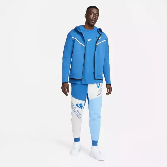 Толстовка Nike Ech Fleece Windrunner Hoodie Full Zip Light Blue Cu4489-407 фото 6 — інтернет-магазин Tapok