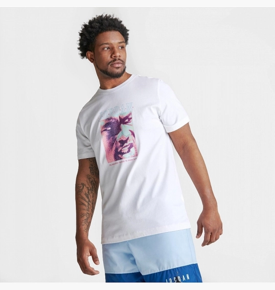 Футболка Air Jordan Jumpman Greatest Ever Graphic T-Shirt White DX9595-100 фото 9 — інтернет-магазин Tapok