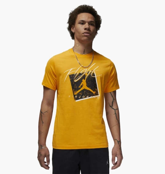 Футболка Air Jordan Brand Gfx Ss Crew 1 Yellow DX9593-717 фото 7 — интернет-магазин Tapok