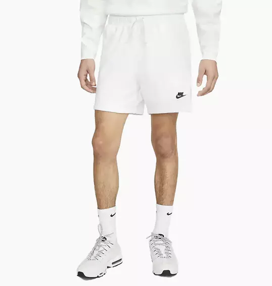 Шорты Nike Club French Terry Flow Short White DX0731-100 фото 1 — интернет-магазин Tapok