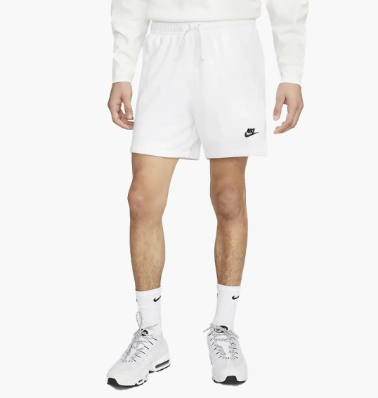 Шорты Nike Club French Terry Flow Short White DX0731-100 фото 7 — интернет-магазин Tapok