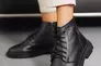 Жіночі черевики шкіряні зимові чорні Milord 1070 Фото 10