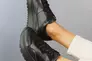 Женские кроссовки кожаные весенне-осенние черные Yuves 507 Фото 7
