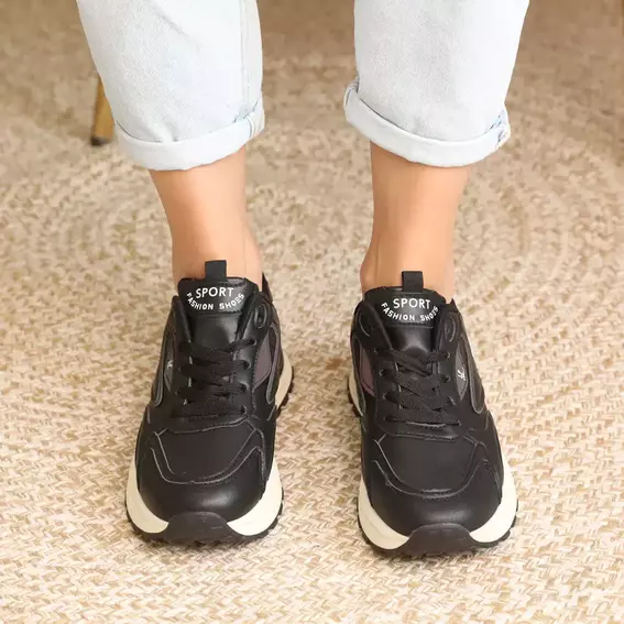 Кросівки жіночі на весну 586283 Чорні фото 2 — інтернет-магазин Tapok