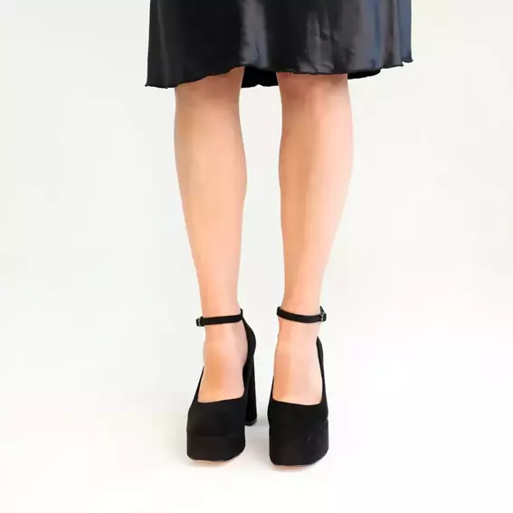 Туфлі жіночі класичні на підборах 586489 Чорні фото 3 — інтернет-магазин Tapok