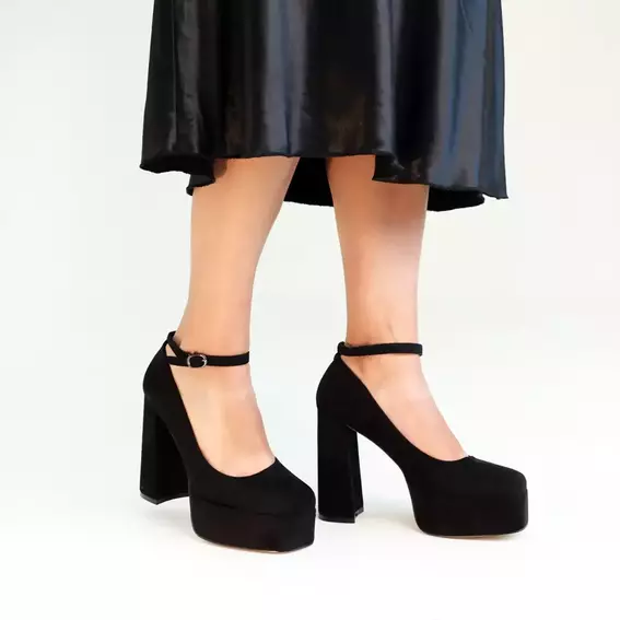 Туфлі жіночі класичні на підборах 586489 Чорні фото 4 — інтернет-магазин Tapok