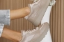 Женские кроссовки кожаные весенне-осенние бежевые Yuves 507 Фото 10