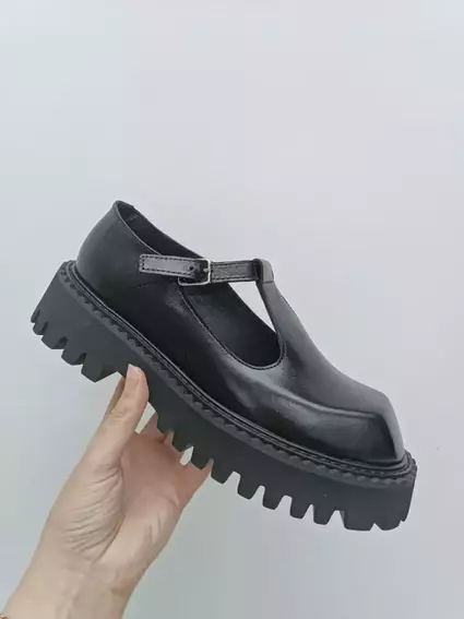 Туфли женские кожаные черные фото 12 — интернет-магазин Tapok