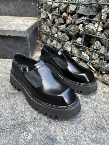 Туфли женские кожаные черные фото 9 — интернет-магазин Tapok