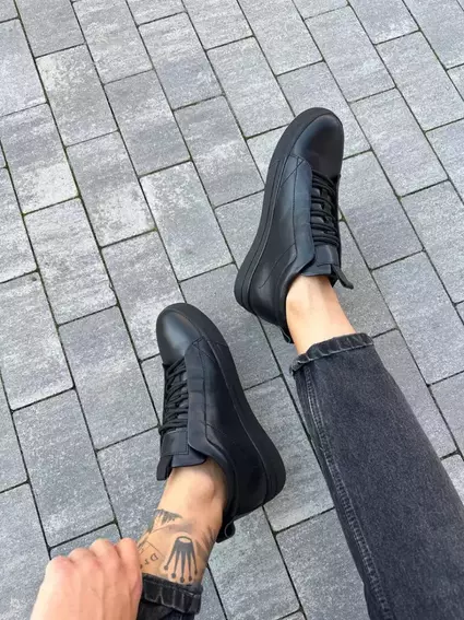 Ботинки мужские кожаные черные зимние фото 5 — интернет-магазин Tapok