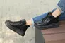 Кроссовки женские кожаные байка 586625 Черные Фото 4