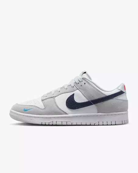 Кросівки чоловічі Nike Dunk Low Mini Swoosh Grey Navy FJ4227-001 фото 8 — інтернет-магазин Tapok