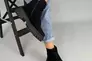 Ботинки женские замшевые черного цвета низкий ход демисезонные Фото 4