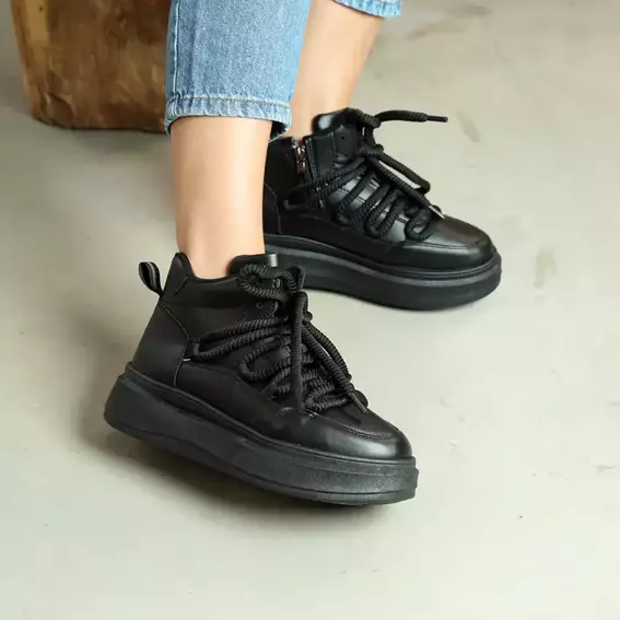 Кросівки жіночі спортивні байка 586623 Чорні фото 2 — інтернет-магазин Tapok