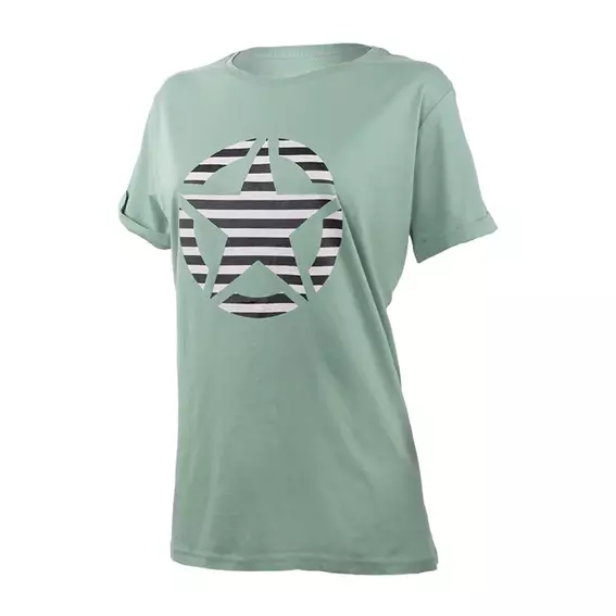 Футболка JEEP T-SHIRT OVERSIZE STAR Striped Print Turn O102613-E854 фото 1 — інтернет-магазин Tapok