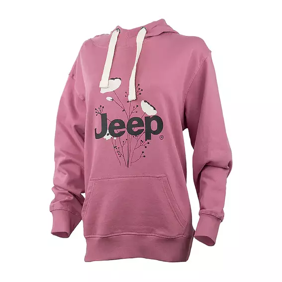 Толстовка JEEP HOODED OVERSIZE SWEATSHIRT Botanical Print O102606-P490 фото 1 — интернет-магазин Tapok