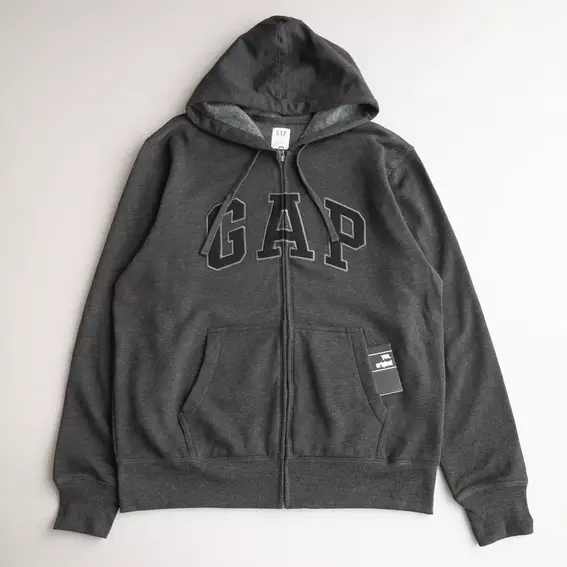 Толстовка Gap Logo Zip Hoodie Grey 218871801 фото 2 — интернет-магазин Tapok
