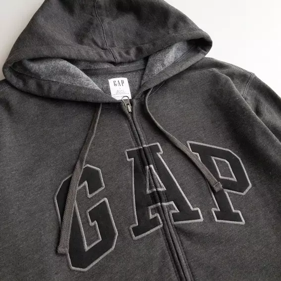 Толстовка Gap Logo Zip Hoodie Grey 218871801 фото 4 — інтернет-магазин Tapok