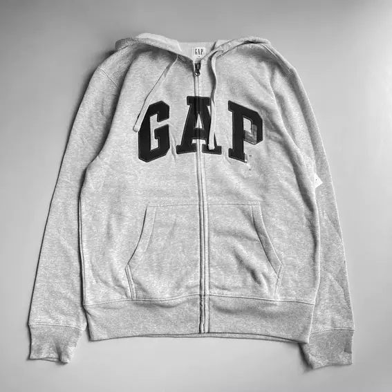 Толстовка Gap Logo Zip Hoodie Grey 218871731 фото 5 — интернет-магазин Tapok