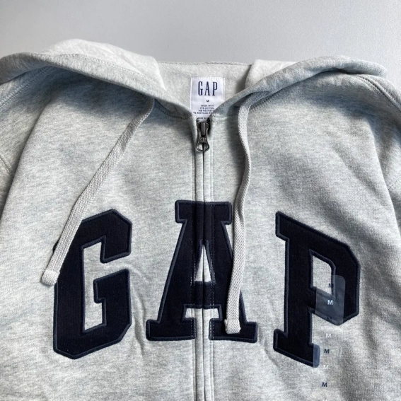 Толстовка Gap Logo Zip Hoodie Grey 218871731 фото 14 — интернет-магазин Tapok