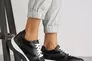 Женские кроссовки кожаные весенне-осенние черные Yuves 303 Фото 8