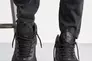 Чоловічі кросівки шкіряні зимові чорні Splinter Б 0223 Фото 2