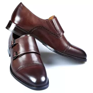 Мужские туфли монки &quot;Сандерленд&quot; TANNER Темно-коричневые
