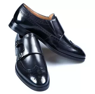 Мужские туфли монки &quot;Брюгге&quot; TANNER Черные