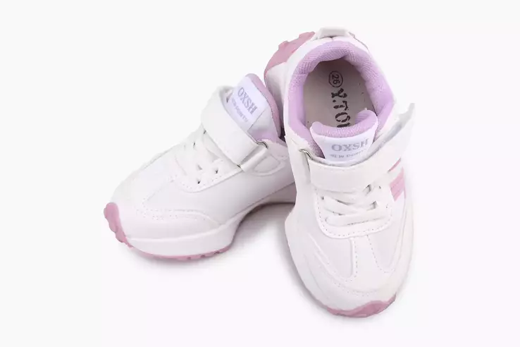 Кроссовки для девочки Y.Top JY185-1 Бело-розовый фото 2 — интернет-магазин Tapok
