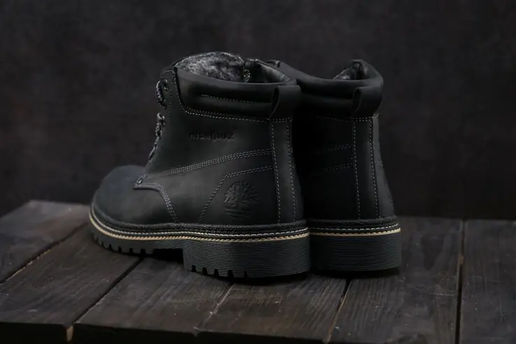 Мужские ботинки кожаные зимние черные Accord БОТ фото 4 — интернет-магазин Tapok