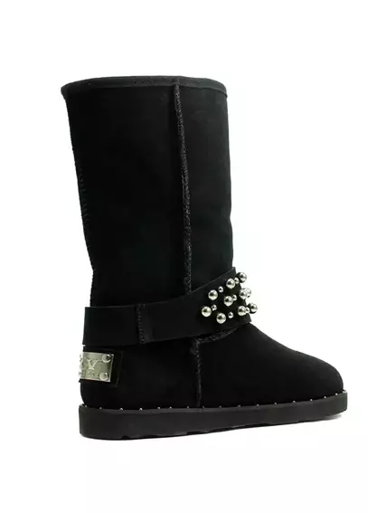 Ботинки зимние женские SOTHBY'S Ugg-020 Черный фото 2 — интернет-магазин Tapok