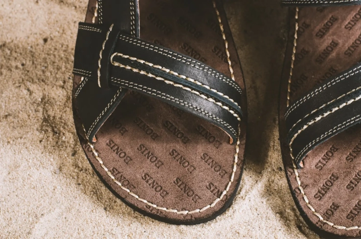 Мужские сандали кожаные летние черные Bonis Original 25 фото 2 — интернет-магазин Tapok