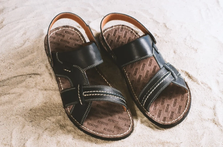 Мужские сандали кожаные летние черные Bonis Original 25 фото 5 — интернет-магазин Tapok