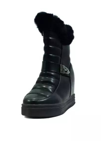 Ботинки зимние женские Sopra HLN8006-G черные фото 3 — интернет-магазин Tapok