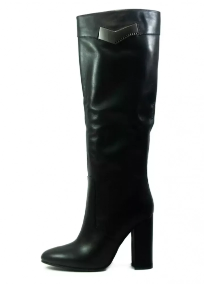 Демісезонні чоботи жіночі Deenoor 1686R-T1528-L16202 чорні фото 1 — інтернет-магазин Tapok