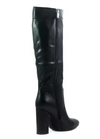 Демісезонні чоботи жіночі Deenoor 1686R-T1528-L16202 чорні фото 2 — інтернет-магазин Tapok