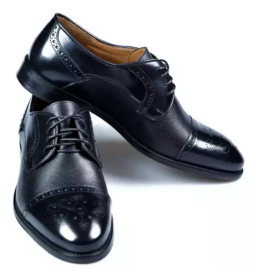 Чоловічі туфлі дербі "Бірмінгем" TANNER Чорні фото 1 — інтернет-магазин Tapok