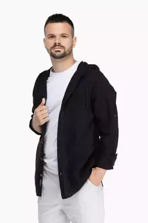 Рубашка однотонная мужская Stendo 231006 Черный