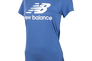 Футболка жіноча New Balance NB Essentials Stacked Logo Синій Фото 1