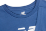 Футболка жіноча New Balance NB Essentials Stacked Logo Синій Фото 2