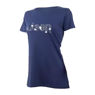 Жіноча футболка JEEP T HIRT Botanical Print J22W Синій
