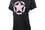 Жіноча футболка JEEP T-SHIRT OVERSIZE STAR Striped Print Turn Чорний Фото 1
