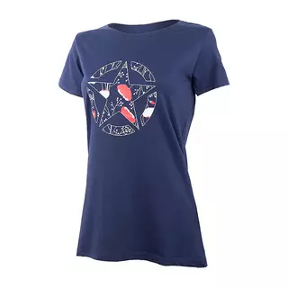 Жіноча футболка JEEP T-SHIRT STAR Botanical Print J22W Синій