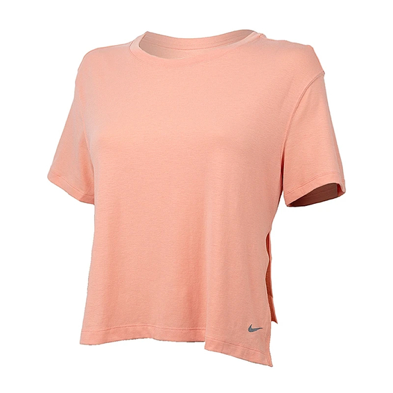 Футболка жіноча Nike W NY DF S/S TOP Рожевий фото 1 — інтернет-магазин Tapok